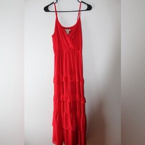 Flying Tomato Vibrant Red Maxi Dress